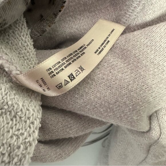 Saturday Sunday Light Gray Jacket comfy sweater zip up grey blazer style coat - Picture 6 of 6